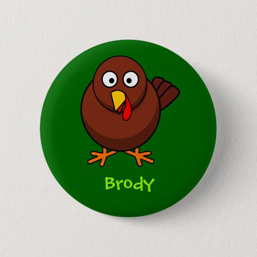 Sweet turkey ronde button 5,7 cm (Voorkant)