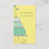 Sweet Turquoise Wedding Cake - Aangepaste profielk Visitekaartje (Achterkant)