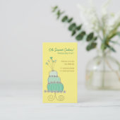 Sweet Turquoise Wedding Cake - Aangepaste profielk Visitekaartje (Staand voorkant)