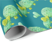 Sweet Turtle Hugs Mam en Baby Cadeaupapier (Rol Hoek)