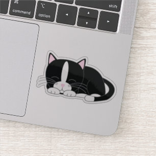 Sweet Tuxedo Kitten Sticker