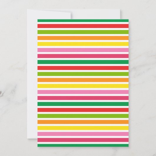 Sweet twee jaar uitnodiging, fruit party uitnodigi kaart (Achterkant)