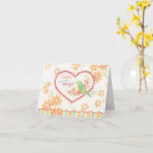 Sweet Tweets Bird Blank Any Occasion Note Card Kaart (Gele Bloem)