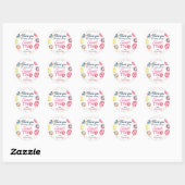 Sweet Two 2e verjaardag Ronde Sticker (Vel)