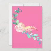 Sweet Under the Zee Roze Zeemeermin Meisjes Verjaa Kaart (Achterkant)