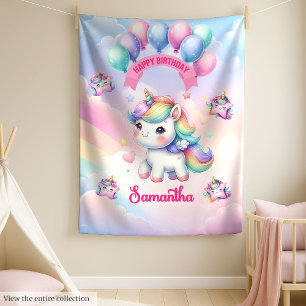 Sweet Unicorn Deken Gepersonaliseerde Meisje Verja