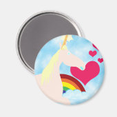 Sweet Unicorn en Rainbow Badge Magneet (Voorkant / Achterkant)