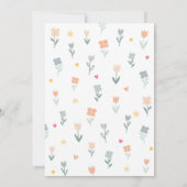 Sweet Unicorn Floral Birthday Kaart (Achterkant)