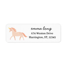 Sweet Unicorn Floral Etiket