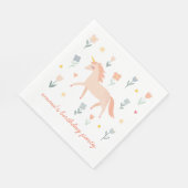 Sweet Unicorn Floral Servet (Hoek)