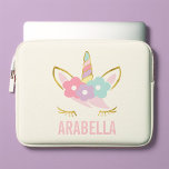Sweet Unicorn Laptop Sleeve<br><div class="desc">Sweet girly unicorn gepersonaliseerd ontwerp.</div>