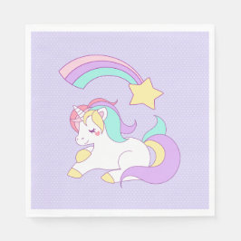 Sweet Unicorn met Rainbow Shooting Star Servet