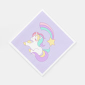 Sweet Unicorn met Rainbow Shooting Star Servet (Hoek)
