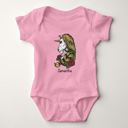 Sweet Unicorn Party Baby Bodysuit (Voorkant)