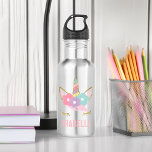 Sweet Unicorn Waterfles<br><div class="desc">Sweet girly unicorn gepersonaliseerd ontwerp.</div>
