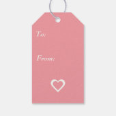 Sweet Valentijn Argyle Big Heart Cadeaulabel (Achterkant)