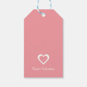 Sweet Valentijn Argyle Hearts Sweet Pink Cadeaulabel (Achterkant)