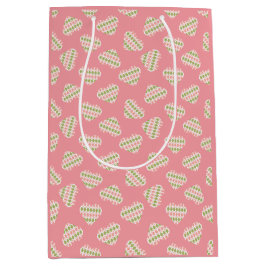 Sweet Valentijn Argyle Hearts Sweet Pink Medium Cadeauzakje