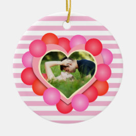 Sweet Valentijn Dreams / Fotosjabloon Keramisch Ornament