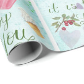 Sweet Valentijn Quote Aardbeienijs Cadeaupapier (Rol Hoek)