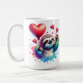 Sweet Valentijn Sloth Koffiemok (Links)