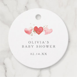 Sweet Valentijn Sweetheart Hearts Baby shower Bedankjes Labels
