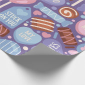 Sweet Valentijn Treats Pattern Cadeaupapier (Hoek)