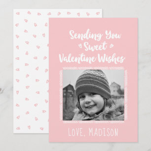 Sweet Valentijn wenst Valentijnsdag-fotokaart