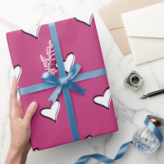 Sweet Valentijn's Day Love Hearts Cadeaupapier (Geschenken)