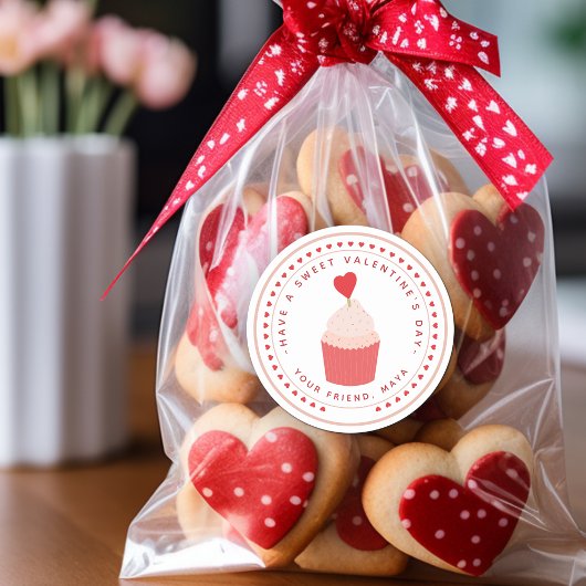 Sweet Valentijns Goodie Bag Ronde Sticker