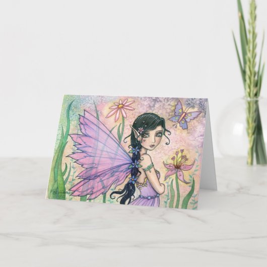 Sweet Valentijnsdag Fairy Wenskaart Feestdagen Kaart (Voorkant)