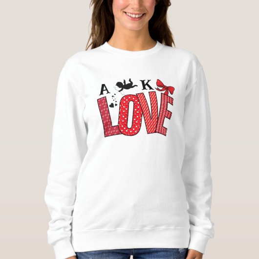 Sweet Valentijns's Love Cupid Sweatshirt (Voorkant)