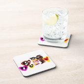 Sweet Valentine day dolls Bier Onderzetter (Rechterzijde)