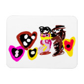 Sweet Valentine day dolls Magneet (Horizontaal)