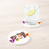 Sweet Valentine day dolls Zandsteen Onderzetter (Zijkant)