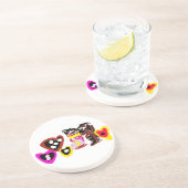 Sweet Valentine day dolls Zandsteen Onderzetter (Zijkant)