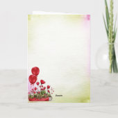Sweet Valentine Flower Shop Personalized Kaart (Achterkant)