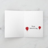 Sweet Valentine Flower Shop Personalized Kaart (Binnen)