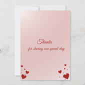 Sweet Valentine’s Birthday Invite – 2nd Birthday Kaart (Achterkant)