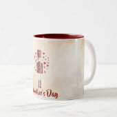 Sweet Valentine’s Day Nutcracker Love Coffee Mug Tweekleurige Koffiemok (Voorkant rechts)