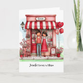 Sweet Valentine Shop Couple Kaart (Voorkant)