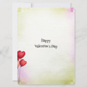 Sweet Valentine Shop Couple Monograms Flat Kaart (Achterkant)