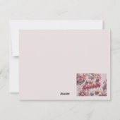 Sweet Valentines Day Card with Cherry blossom Feestdagenkaart (Achterkant)