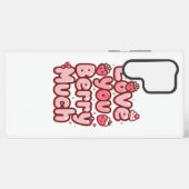 Sweet Valentine's Day Fruit and Cupcake Quote Samsung Galaxy Hoesje (Achterkant horizontaal)
