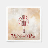 Sweet Valentines Day Nutcracker Love Paper Napkin Servet (Voorkant)