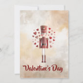 Sweet Valentines Day Nutcracker Romantic Card Feestdagenkaart (Voorkant)