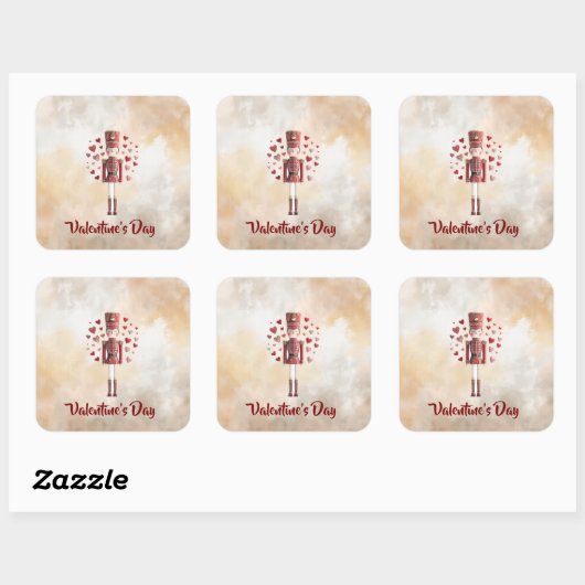 Sweet Valentine's Day Nutcracker Romantic Sticker (Vel)