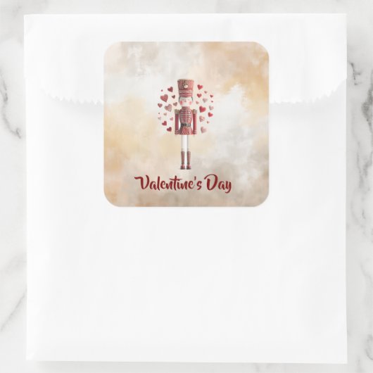 Sweet Valentine's Day Nutcracker Romantic Sticker (Tas)