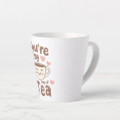 Sweet Valentine's Day Tea Lover Quote Latte Mok (Rechterhoek)