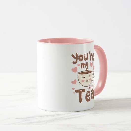 Sweet Valentine's Day Tea Lover Quote Mok (Voorkant rechts)